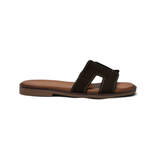 Pam Suede Sandals - Brown
