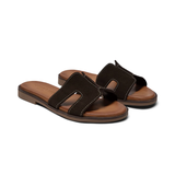 Pam Suede Sandals - Brown