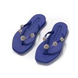 Tapered Pearl Luminous Flip Flop - Blue