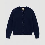 Plain Crew Cardigan - New Navy