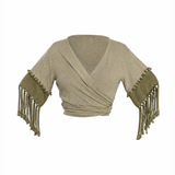 Amaru Wrap Top - Sage Green