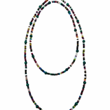 Long Beaded Necklace - Malachite