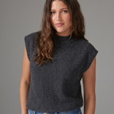 Lucca Crew Neck Tank - Graphite