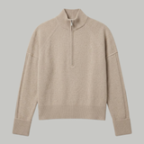 Apres Ski Zip Up Cardigan - Jute