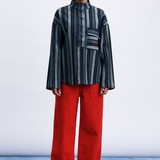 Nydri Blouse - Dark Stripe