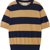 Slinky Stripe T-Shirt - Navy/Coyote