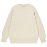 Boyfriend Heavy Crew Jumper - Limestone