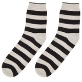 Tipped Striped Socks - Snow/Bitter