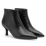 Vera Croco Boots  - Black