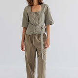 Pj Trousers - Pale Moss