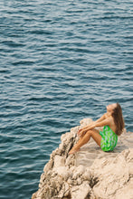 Load image into Gallery viewer, Sundress Grace Short Dress - Amazonia Lime &amp; Pool
