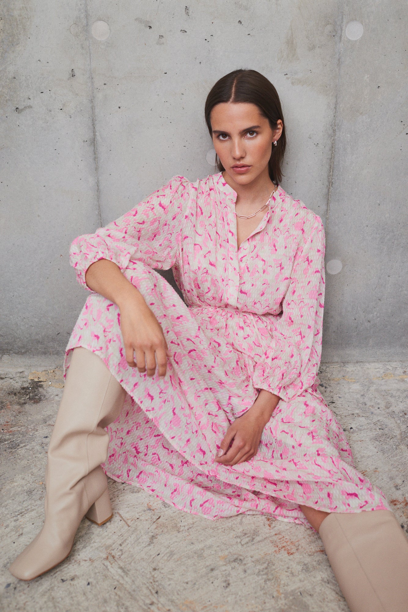 Levete Room Anja Dress - Powder Pink