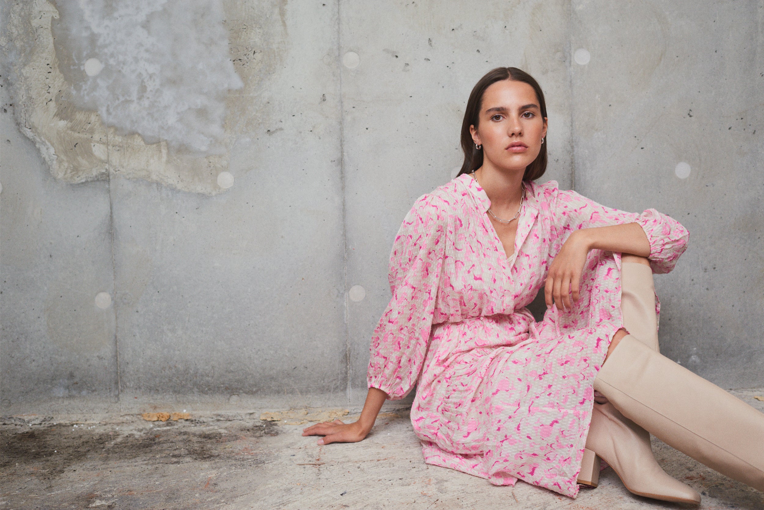 Levete Room Anja Dress - Powder Pink
