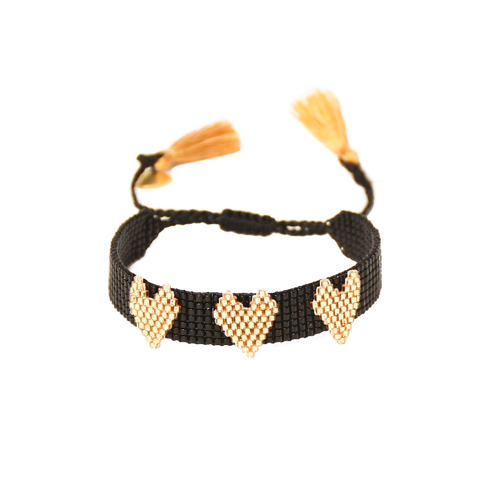 Mishky Love x3 Bracelet - Black Gold