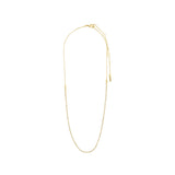 Friends Crystal Chain Necklace - Gold