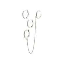 Load image into Gallery viewer, Pilgrim Blossom Hoops &amp; Cuffs Set - Silver
