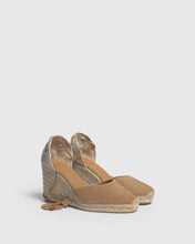 Load image into Gallery viewer, Castaner Carina Suede Espadrilles - 9cm - Tostado
