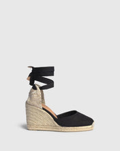Load image into Gallery viewer, Castaner Carina Espadrilles - 9cm - Black
