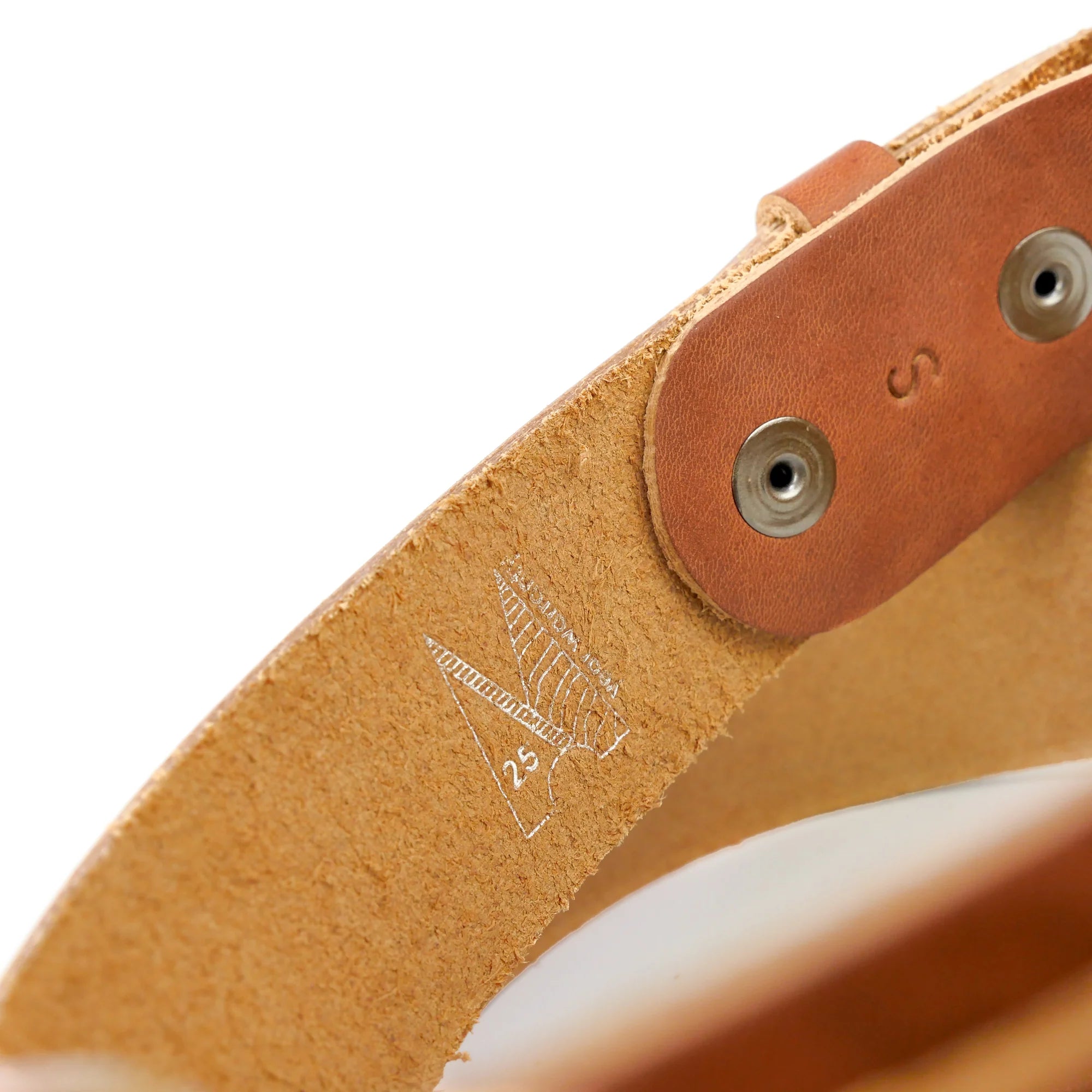 Village Leathers Classic 1 1/2&quot; Belt - Tan/Silver