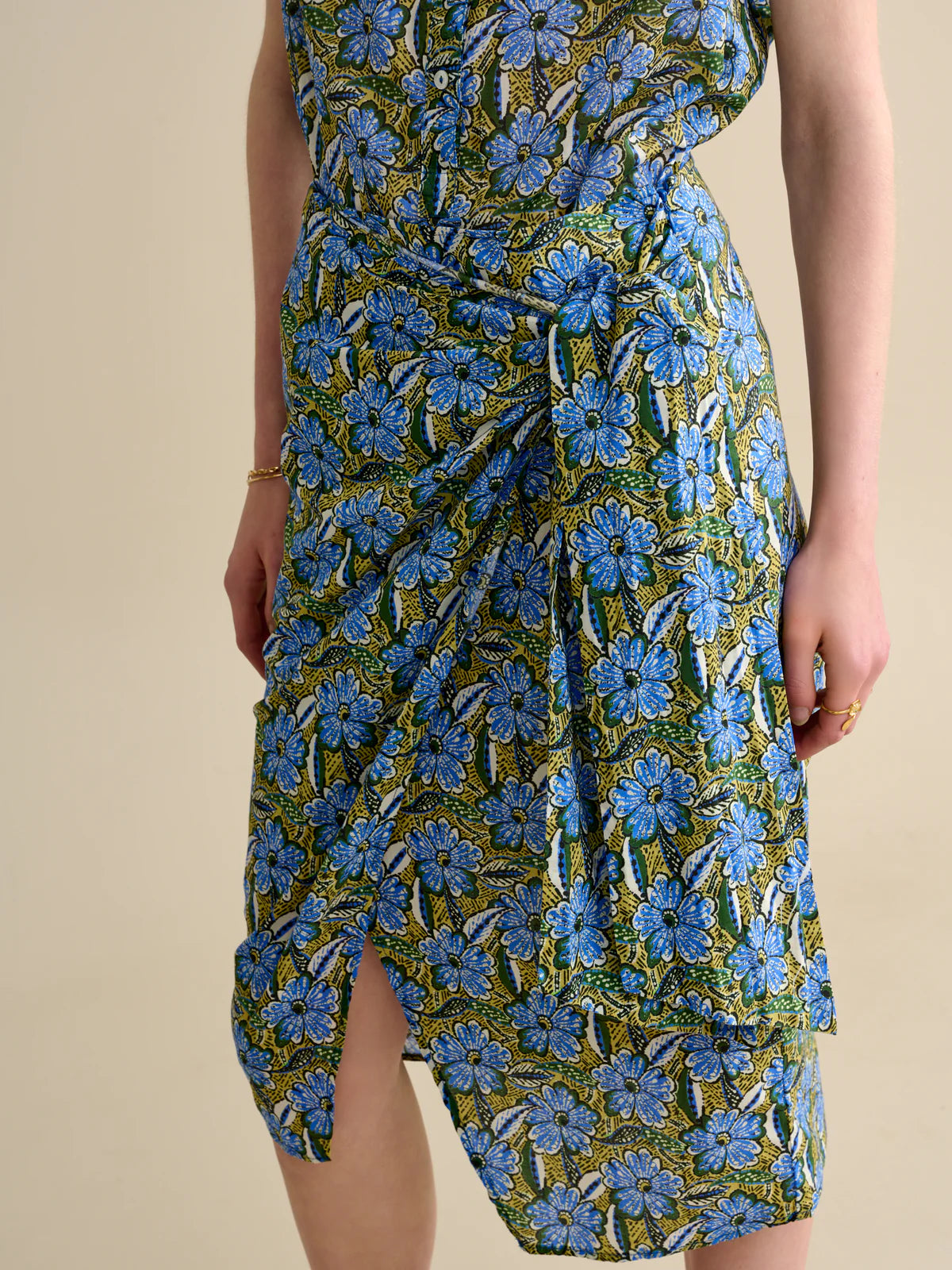 Bellerose Solvay Skirt - Green/Blue