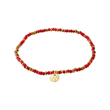 Load image into Gallery viewer, Pilgrim Indie Bracelet - Red/Gold
