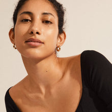 Load image into Gallery viewer, Pilgrim Aica Chunky Hoop Earrings - Gold
