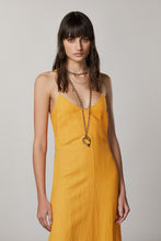 Load image into Gallery viewer, Patrizia Pepe V-neck Long Dress - Mango Yellow

