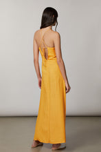 Load image into Gallery viewer, Patrizia Pepe V-neck Long Dress - Mango Yellow
