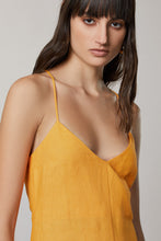 Load image into Gallery viewer, Patrizia Pepe V-neck Long Dress - Mango Yellow
