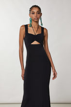 Load image into Gallery viewer, Patrizia Pepe Long Cut-out Dress - Black
