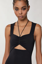 Load image into Gallery viewer, Patrizia Pepe Long Cut-out Dress - Black
