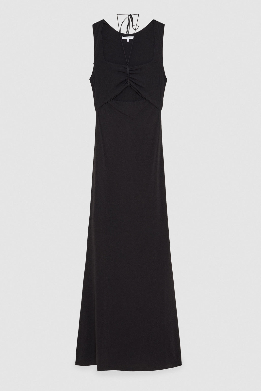 Patrizia Pepe Long Cut-out Dress - Black