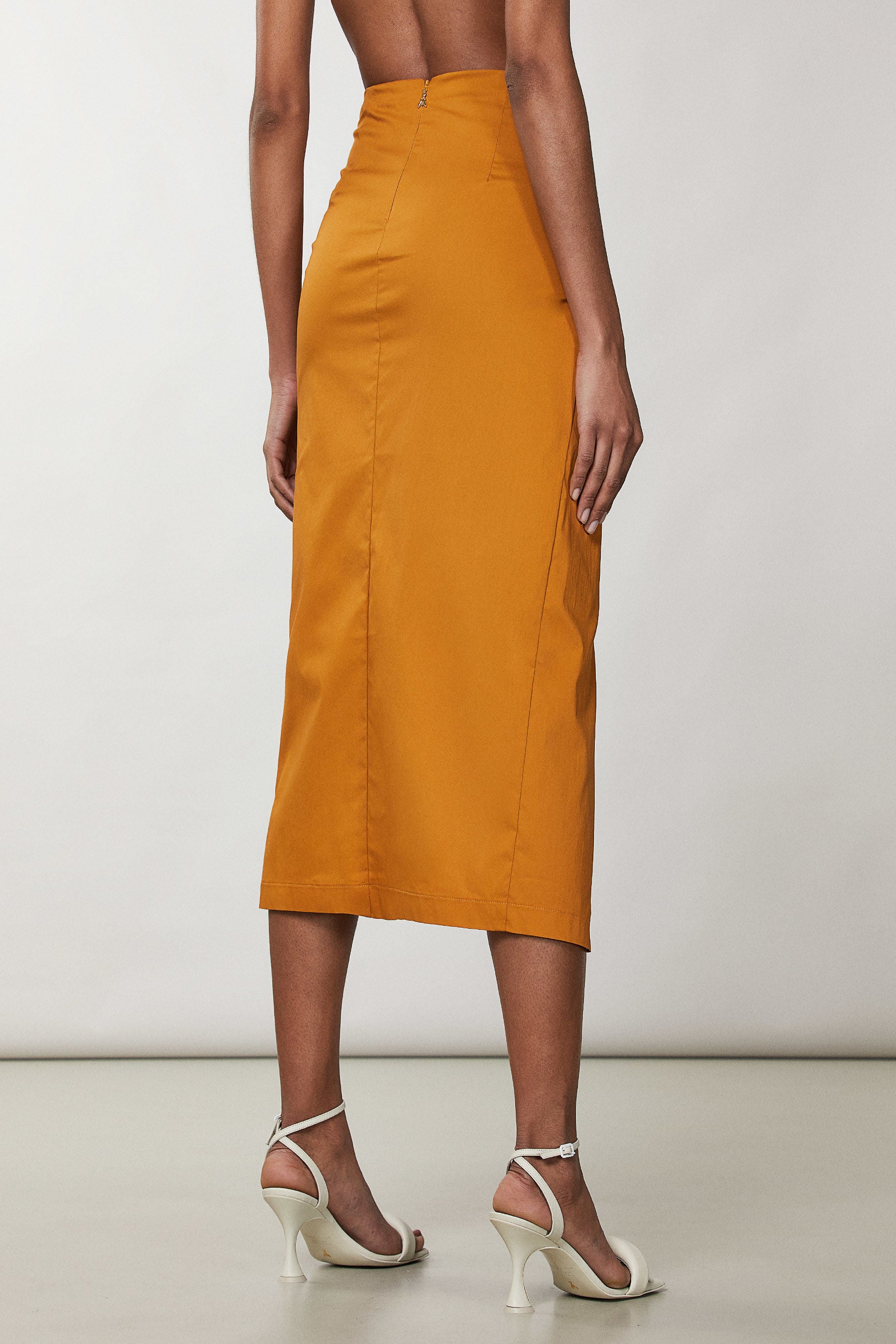 Patrizia Pepe Essential Midi Skirt - Summer Toffee