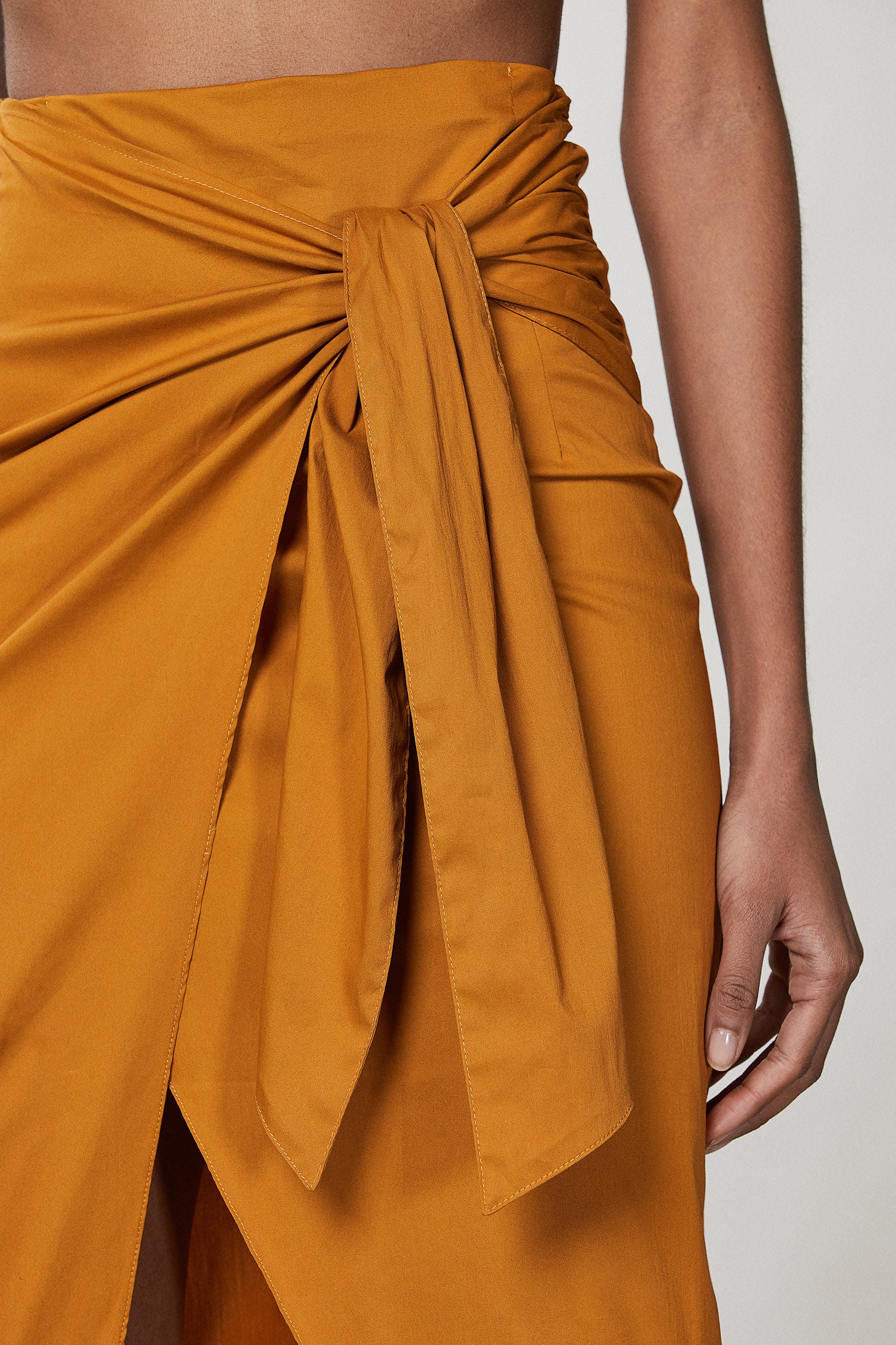 Patrizia Pepe Essential Midi Skirt - Summer Toffee