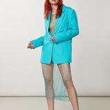 Boyfriend Blazer - Aqua Green