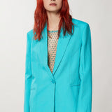 Boyfriend Blazer - Aqua Green