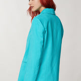 Boyfriend Blazer - Aqua Green