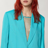 Boyfriend Blazer - Aqua Green