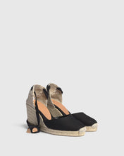 Load image into Gallery viewer, Castaner Carina Espadrilles - 9cm - Black
