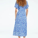 Archana Dress - Blue Palmetto