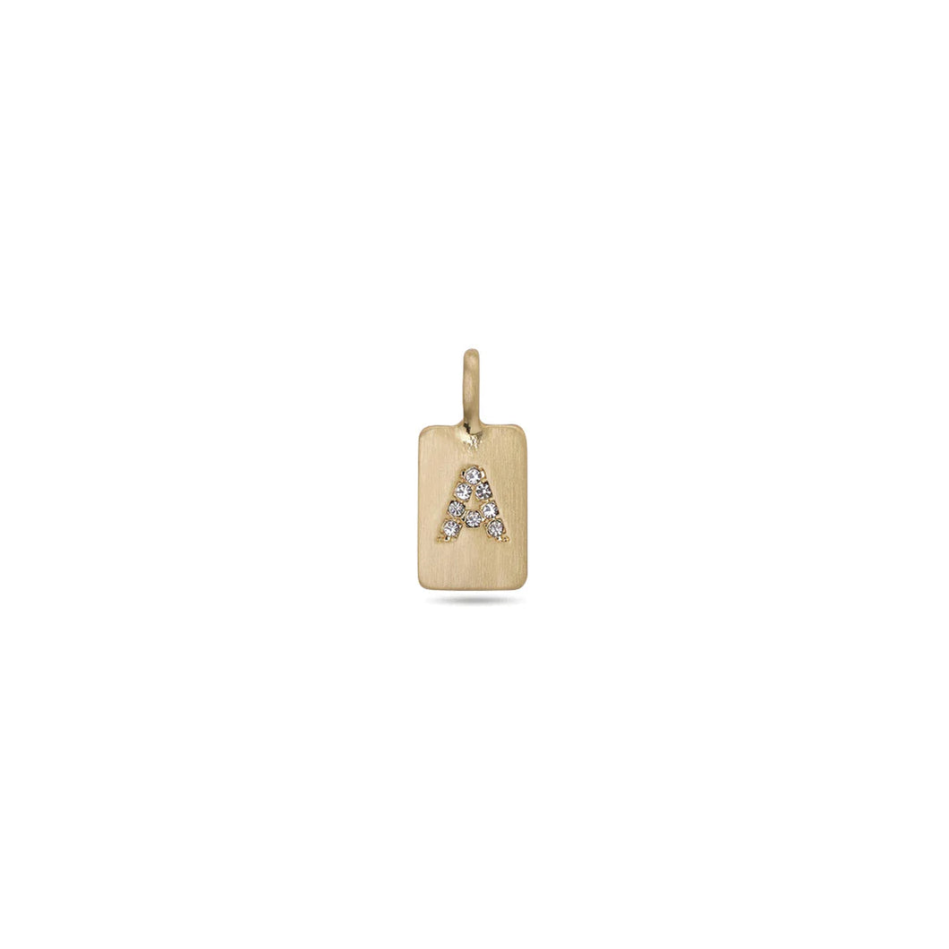 Pilgrim Charm Crystal Pendant - A - Gold