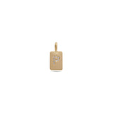 Charm Crystal Pendant - P - Gold