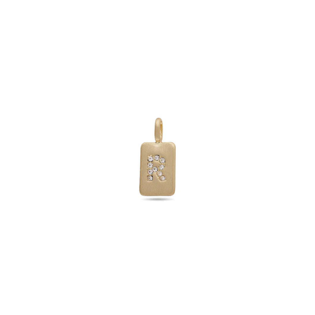 Pilgrim Charm Crystal Pendant - R - Gold
