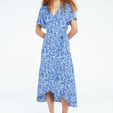 Archana Dress - Blue Palmetto