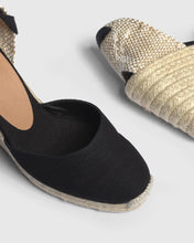 Load image into Gallery viewer, Castaner Carina Espadrilles - 9cm - Black
