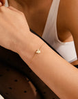 Pilgrim Sophia Heart Pendant Bracelet - Gold