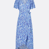 Archana Dress - Blue Palmetto