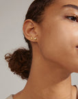 Pilgrim Afroditte Heart 2-in-1 Earrings - Gold