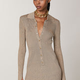 Midi Shirt Dress - Dreamy Beige