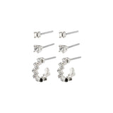 Marie Earrings Gift Set - Silver